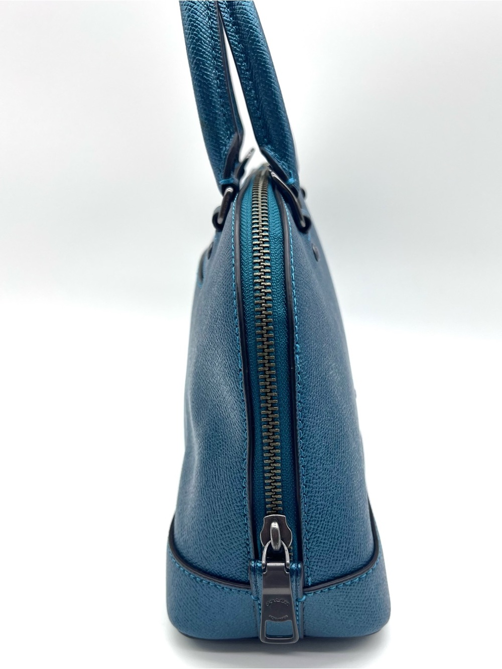 Coach Metallic Blue Mini Sierra Satchel Crossbody Bag - Picture 7 of 16